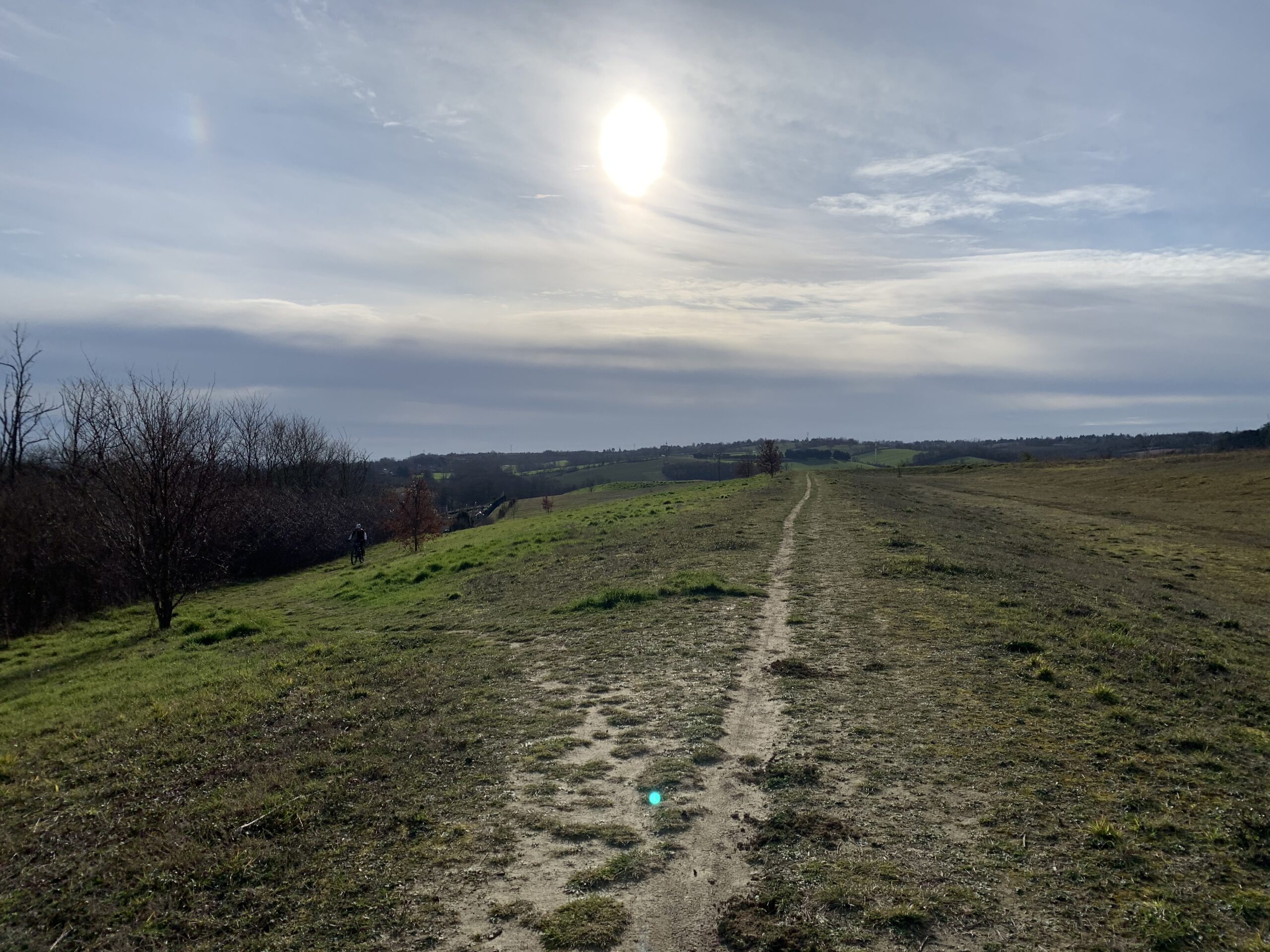 Petit tour du soir dans les coteaux départ Castanet