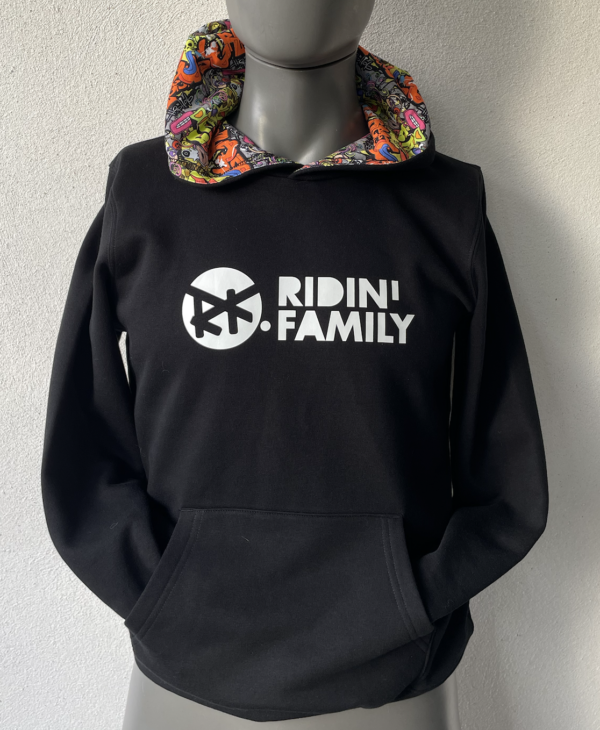 sweat noir ridin'family enfant