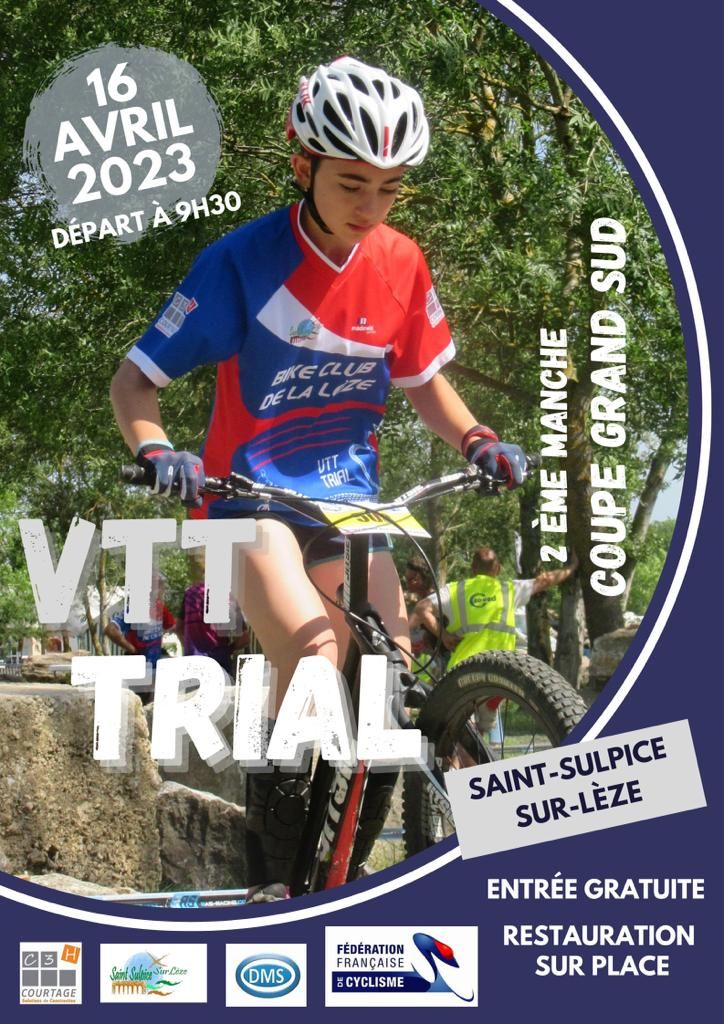 TRIAL St-Sulpice-sur-Lèze 16 avril 2023 / 2eme manche Coupe Grand Sud d'Occitanie