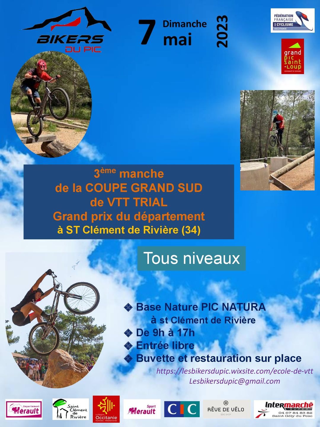 TRIAL St-Clément de Rivière 07 mai 2023 / 3eme manche Coupe Grand Sud d'Occitanie