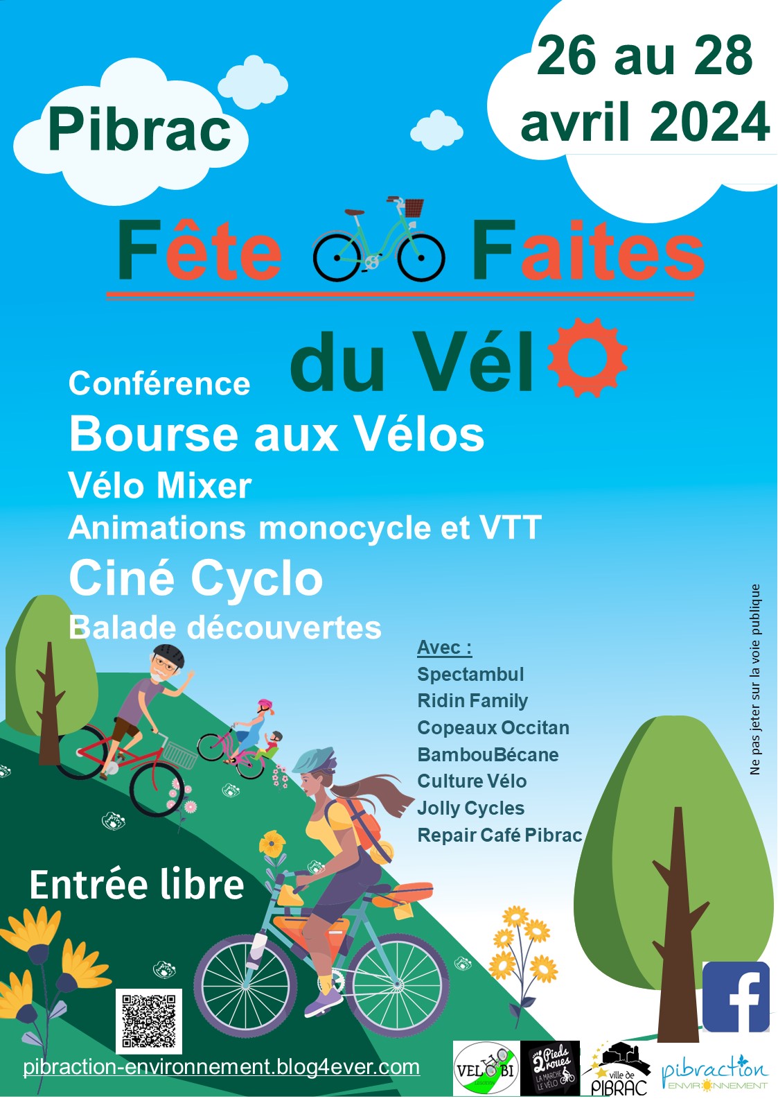 Fête ou faites du vélo à Pibrac du 26 au 28 avril 2024