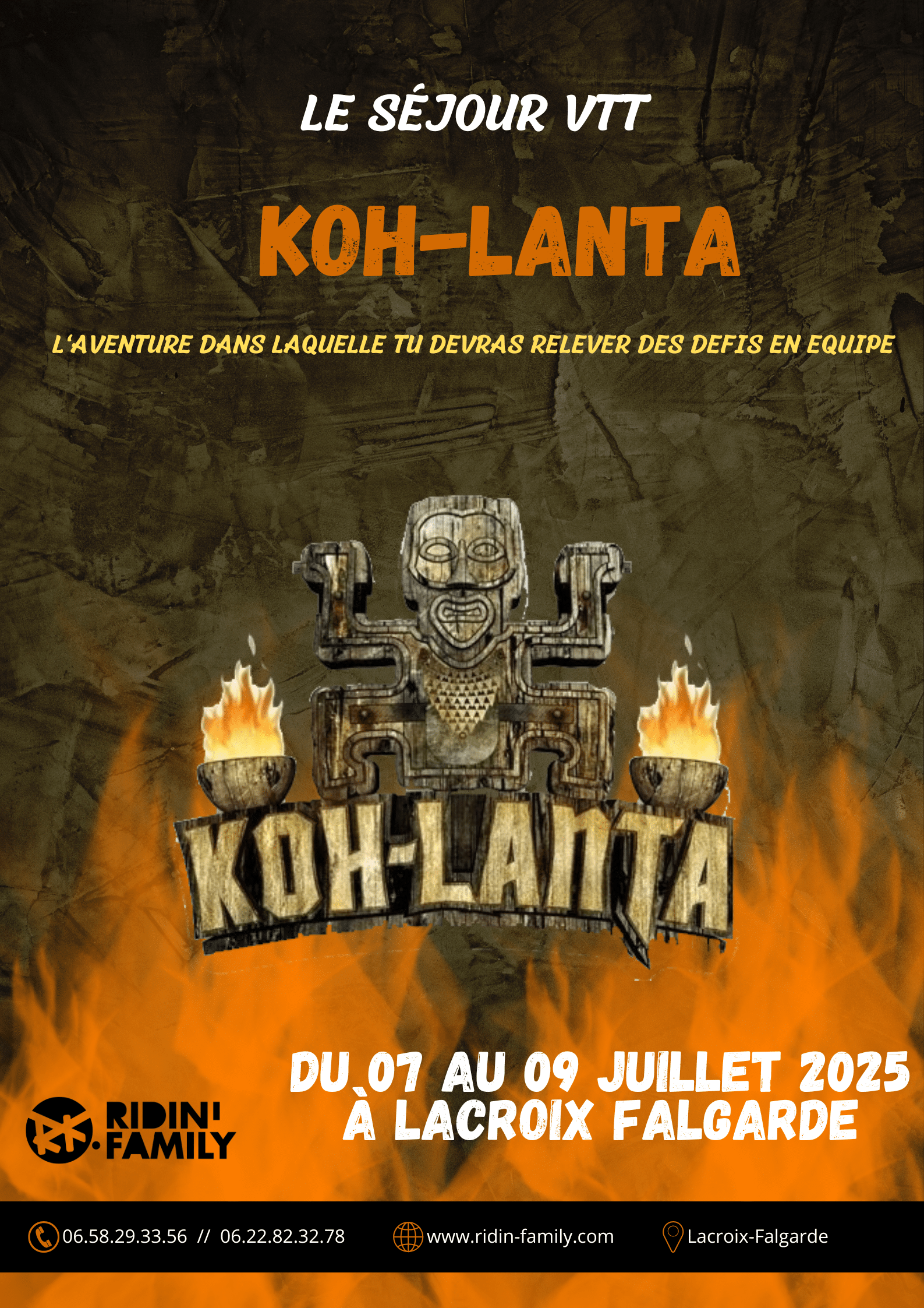 Stage VTT Koh-Lanta 3 jrs - Lacroix-Falgarde