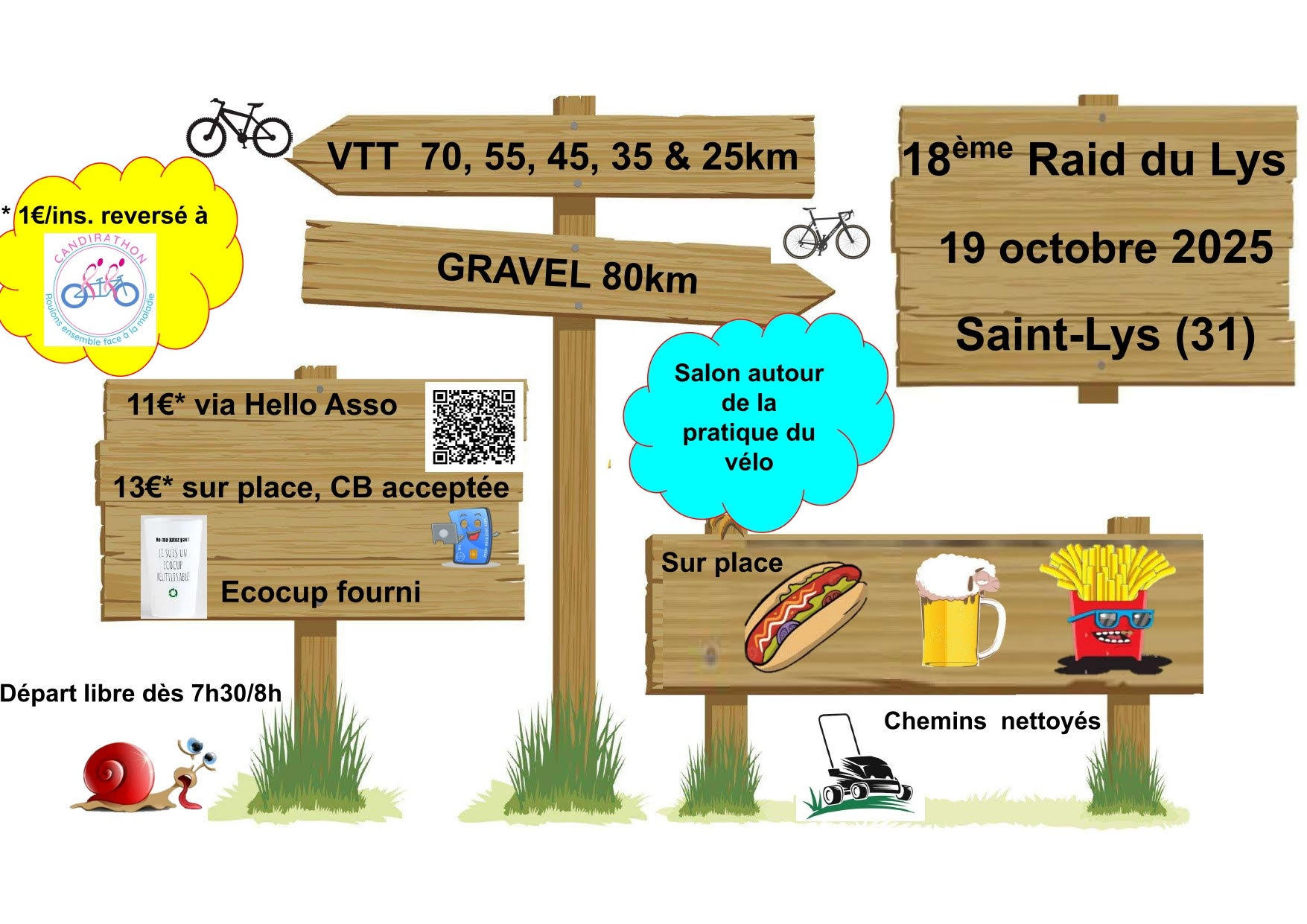Randonnée VTT & Gravel " 18ème Raid du Lys - 19 OCT 2025