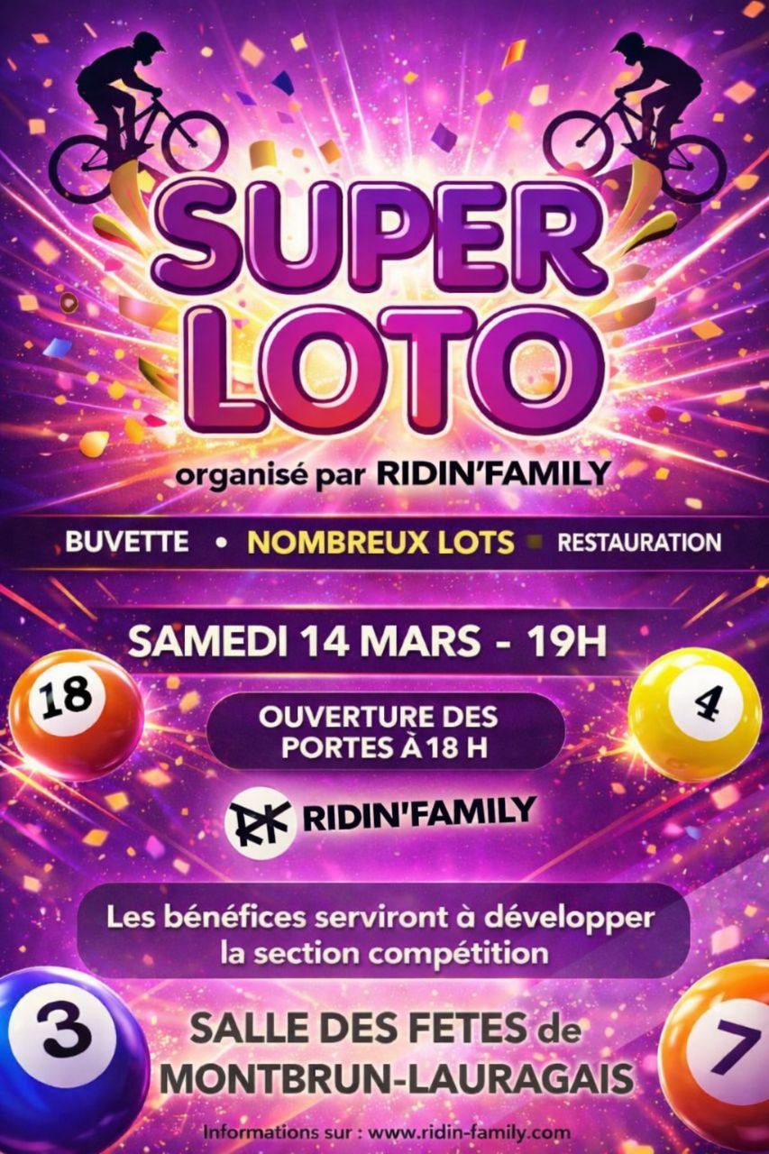Ridin'Loto à Montbrun-Lauragais 14 mars 2026